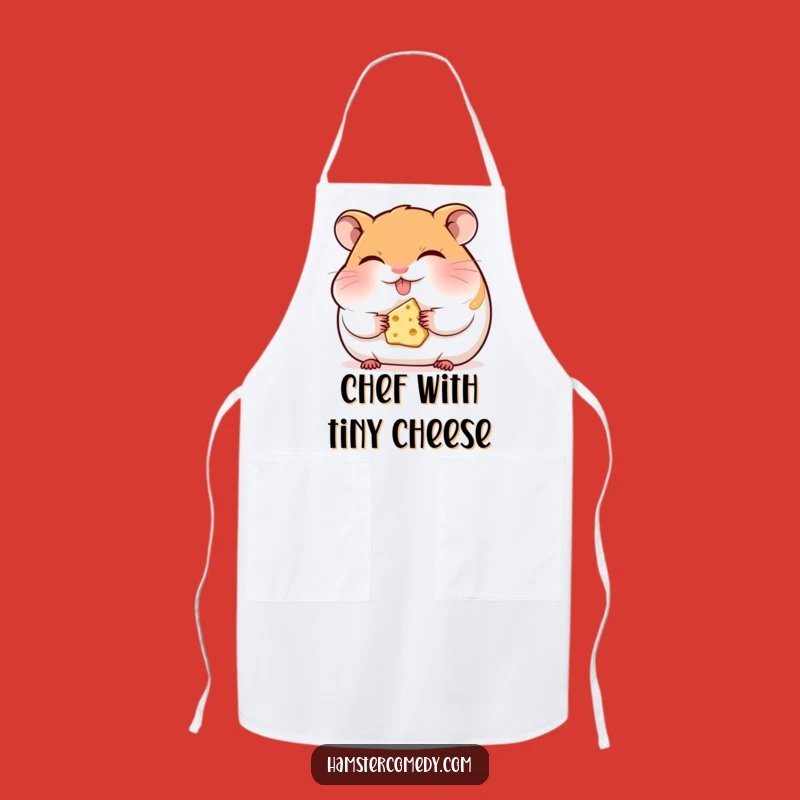 Funny Hamster Cheese Apron: Cook with Tiny Treat Cheer