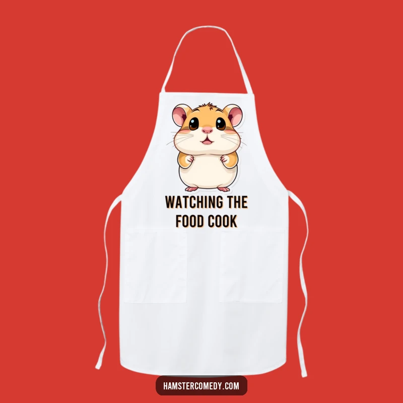 Funny Hamster Eyes Apron: Cook with Wide-Eyed Wonder!