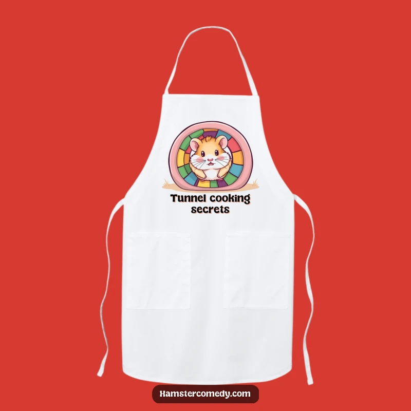 Peek-a-Boo Hamster Apron: Playful Kitchen Fun, Perfect Gift!