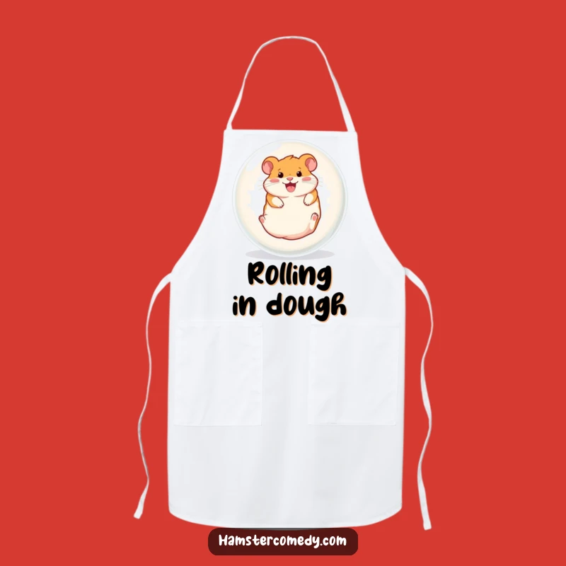 Funny Hamster Ball Roller Apron: Kitchen Rodent Chef's Hilarious Fun Gift
