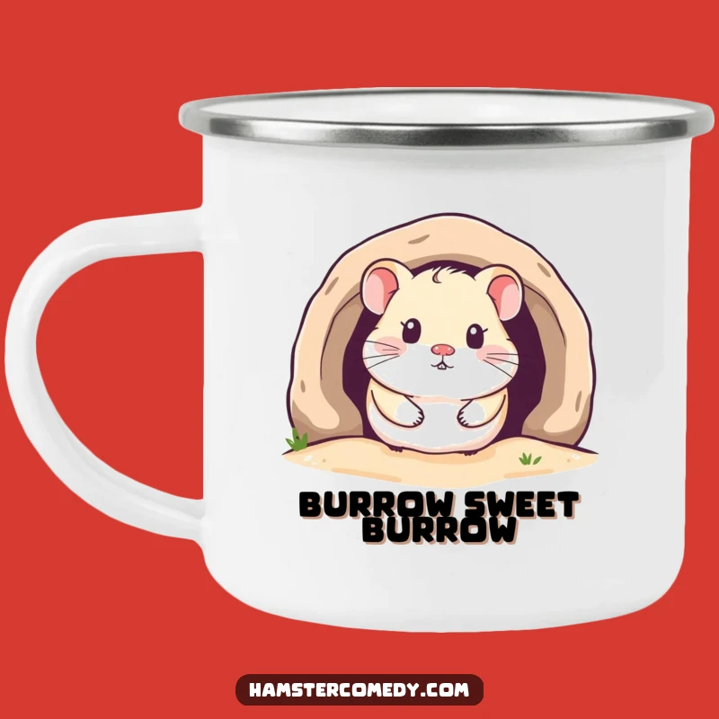 Funny Kawaii Hamster Camping Mug: Cozy Adventures Start Here!