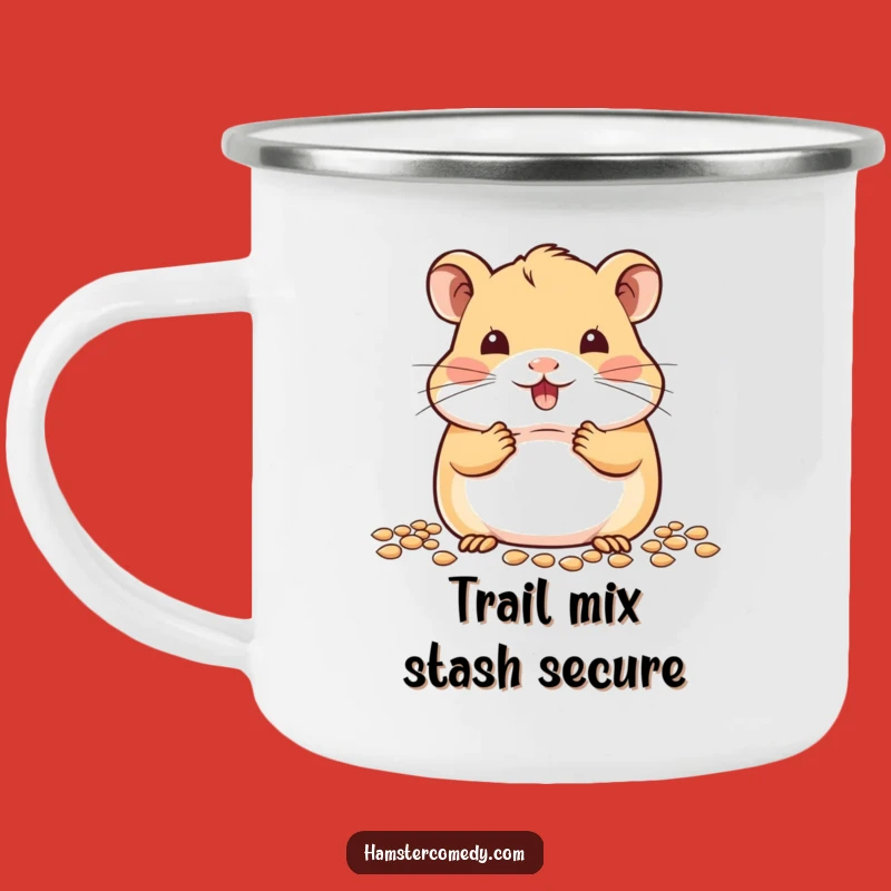 Kawaii Hamster Camping Mug: Cute Outdoor Cup for Snack Lovers