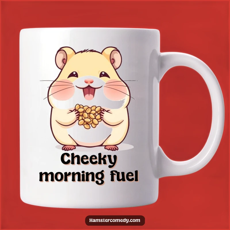 Funny Hamster Mug: Cheeky Seed Hoarding Humor, Perfect Gift!