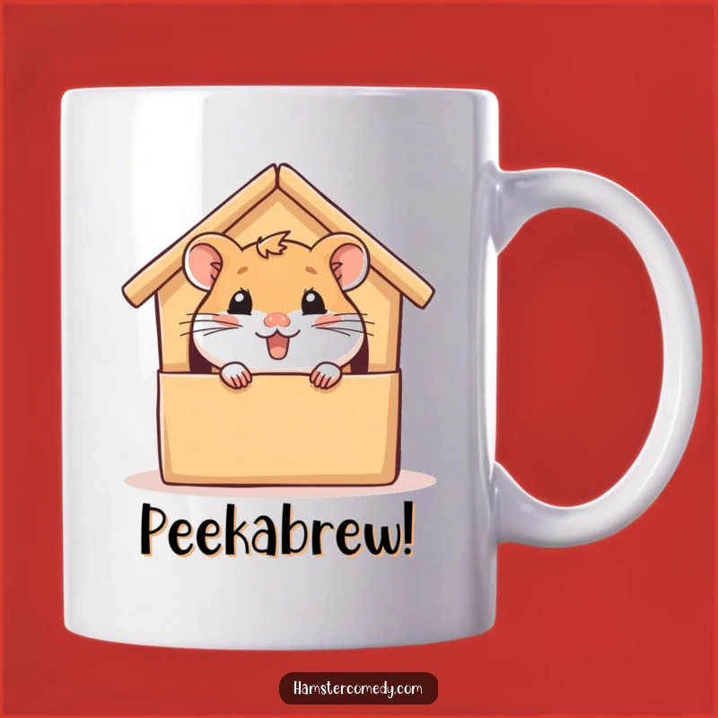 Funny Hamster Peek Mug - Adorable Glee Gift for Small Pet Lovers