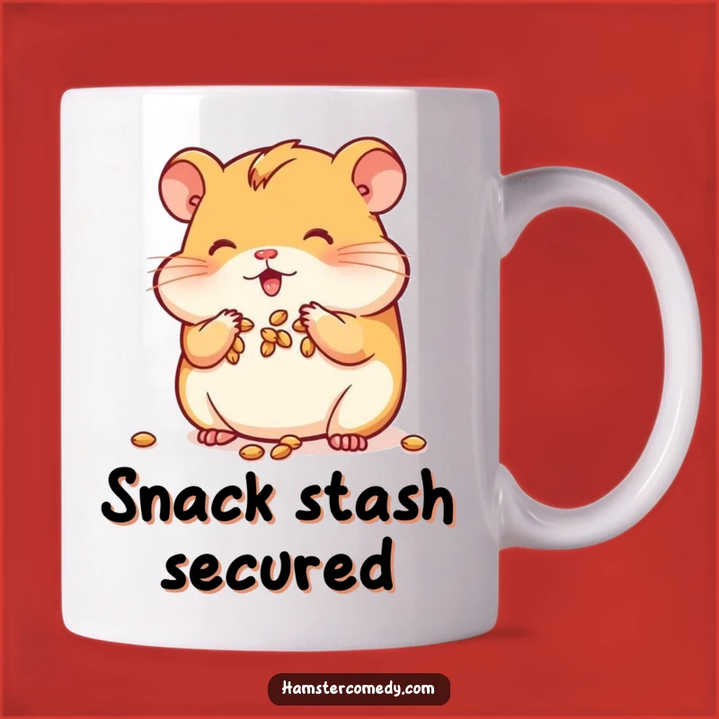 Funny Kawaii Hamster Mug: Cheeky Seed Stuffer, a Perfect Funny Gift