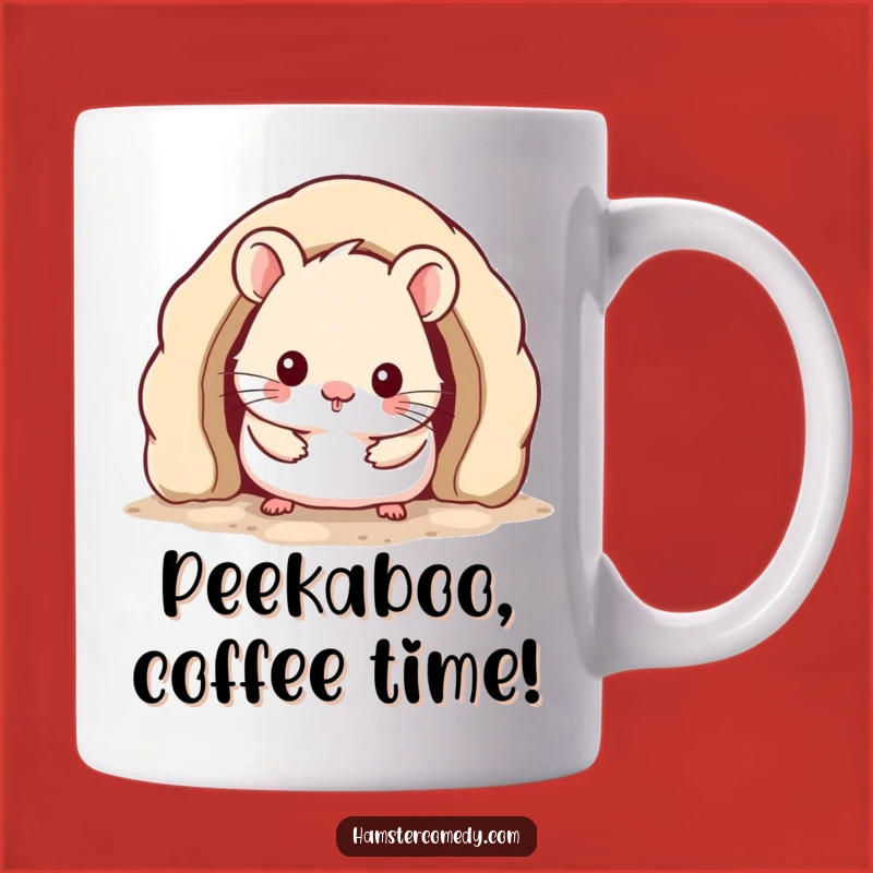 Funny Kawaii Hamster Burrow Mug: Adorable & Cozy Gift for Hamster Lovers