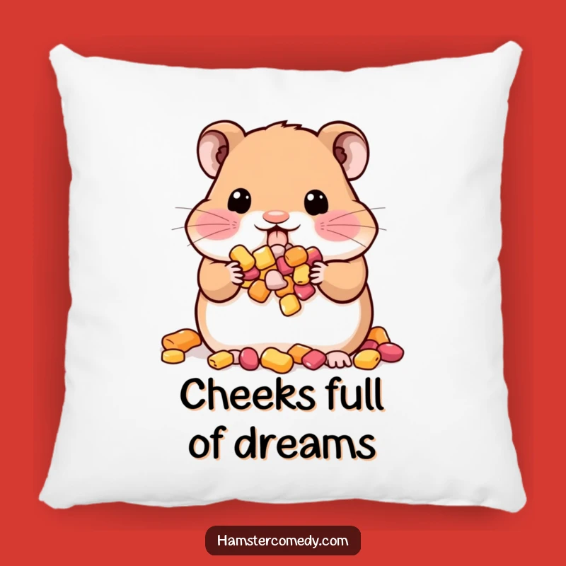 Funny Kawaii Hamster Pillow: Cozy Comfort for the Snack Lover, Perfect Gift!