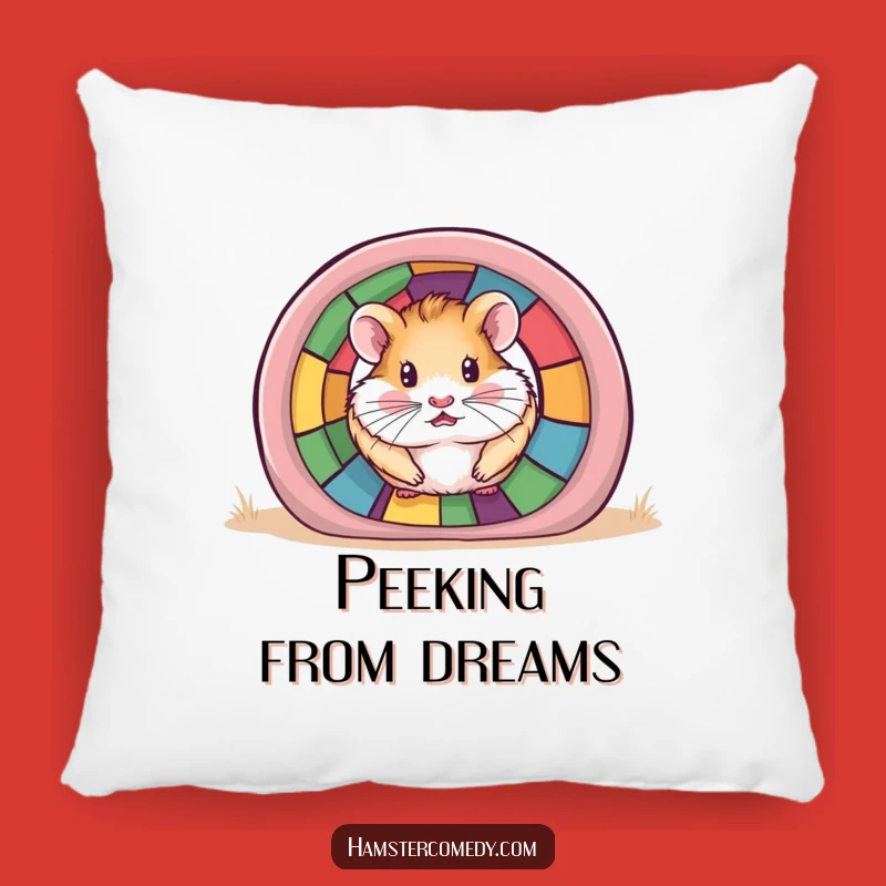 Plush Funny Hamster Tunnel Pillow: Cuddle Up with Curiosity, Great Gift!