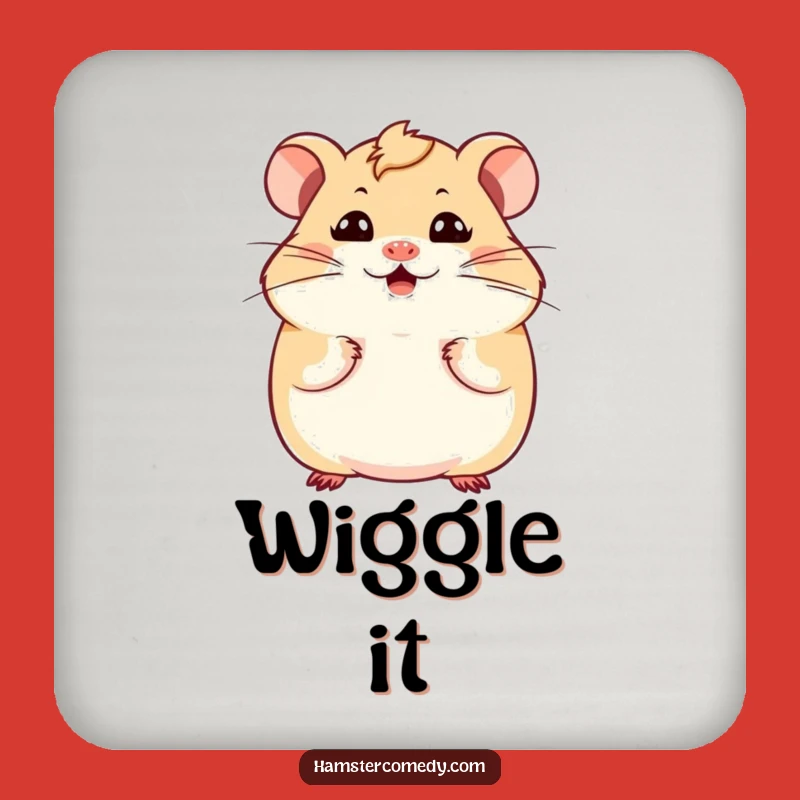 Funny Kawaii Hamster Coaster: Protect Surfaces with a Smile!