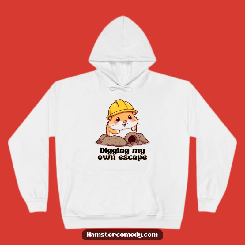 Funny Hamster Construction Hoodie: Cozy & Hilarious Gear for DIY Enthusiasts