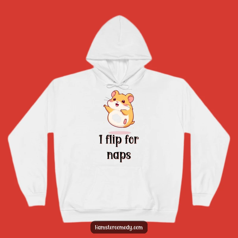 Cozy Funny Kawaii Hamster Somersault Hoodie: Warm & Playful Gift