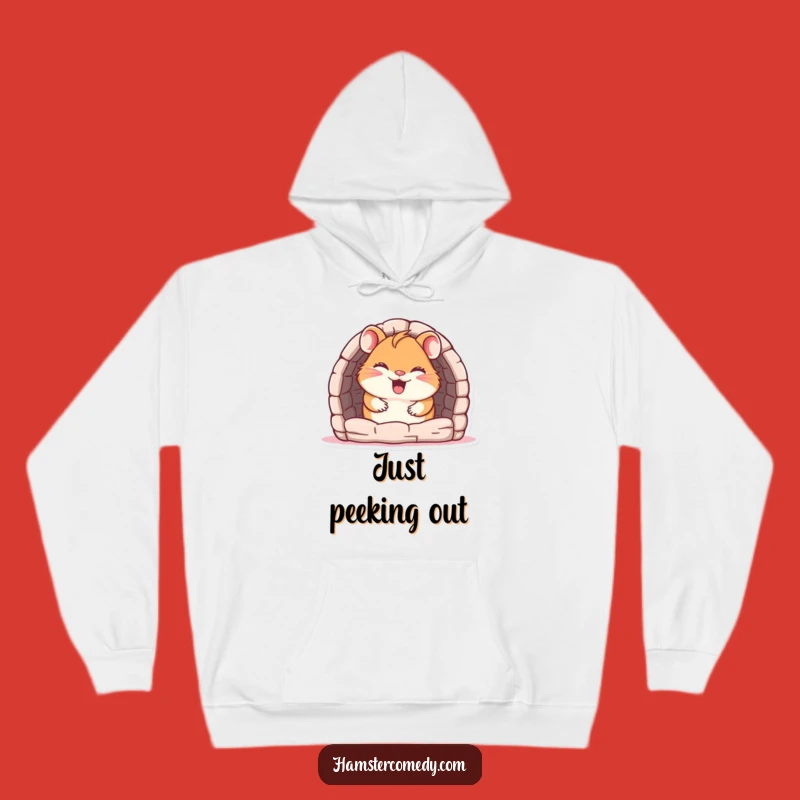 Funny Hamster Hoodie: Cozy Giggling Maze Creature Warm Wear Gift