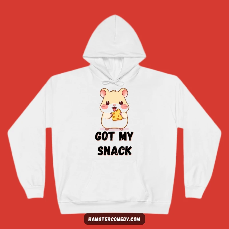 Kawaii Hamster Cheese Hoodie - Cozy Funny Hamster Sweatshirt, Great Funny Gift Idea