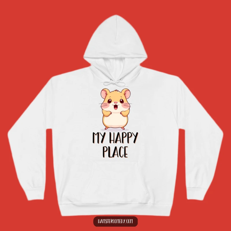 Kawaii Hamster Hoodie - Cozy Funny Surprised Hamster Sweatshirt, Great Funny Gift Idea