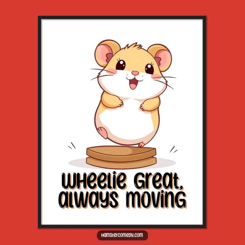 Free Printable Kawaii Hamster Wheel Art: Hilarious Downloadable Decor For Active Spaces