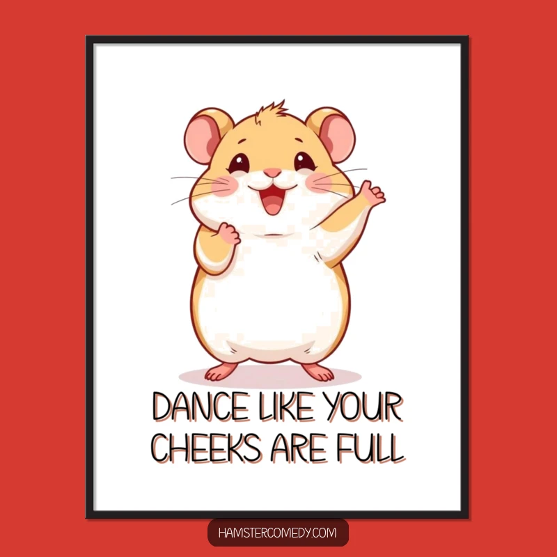 Funny Free Printable Hamster Dance Wall Art - Joyful Downloadable Decor