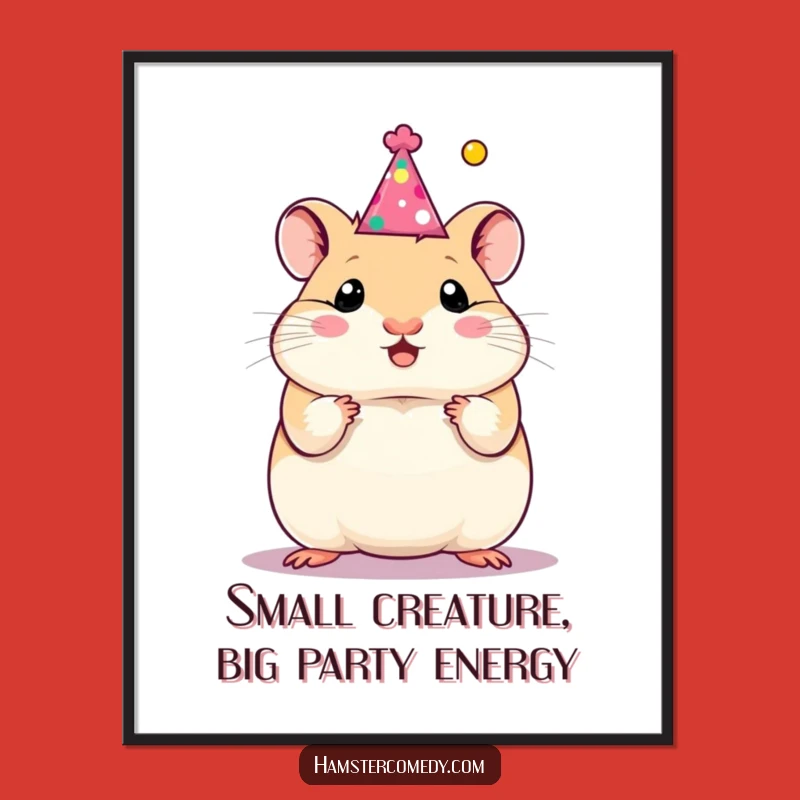 Free Printable Hamster Party Art - Funny Downloadable Wall Decor for Your Home!