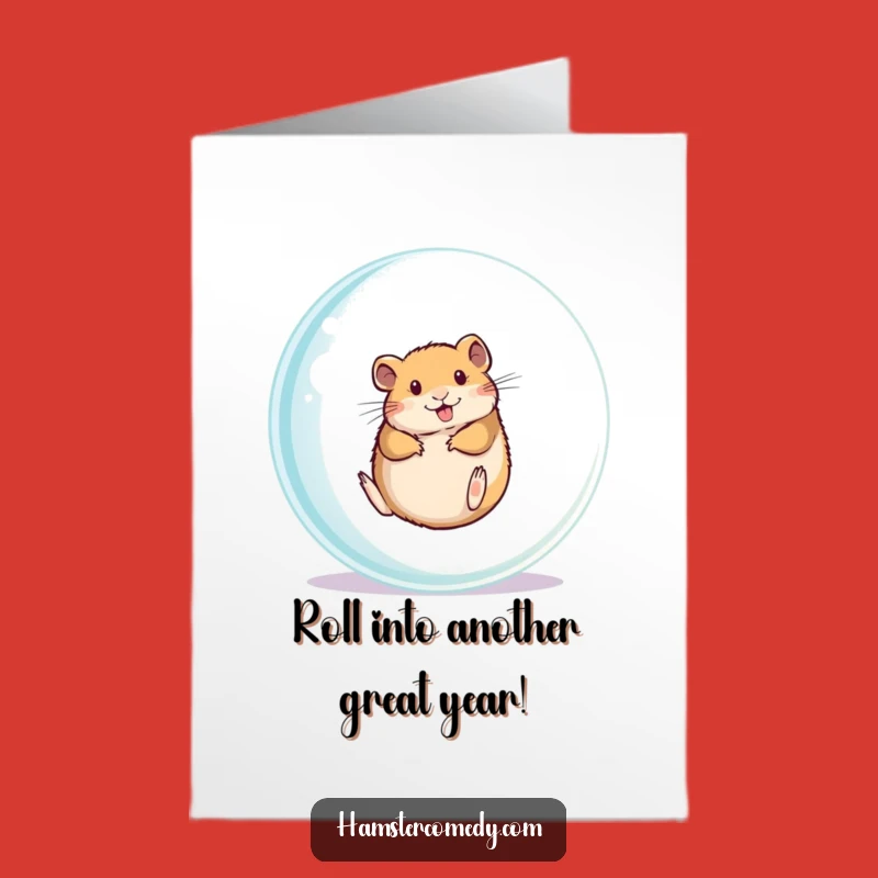 Free Printable Birthday Card: Funny Hamster Ball Fun DIY Gift for Them!