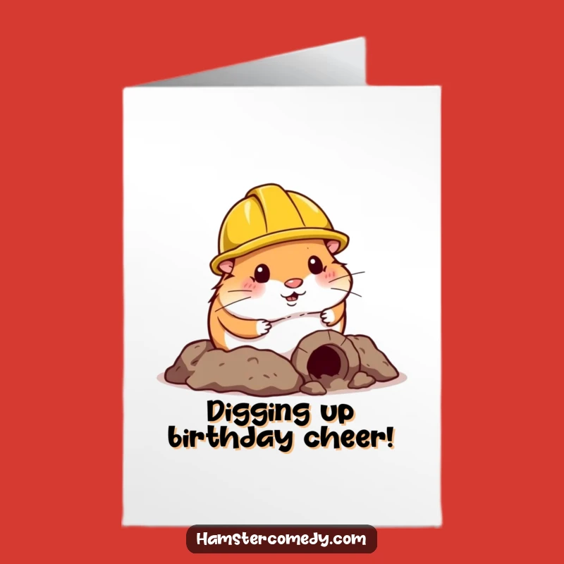 Free Printable Birthday Card: Funny Hamster Builder DIY Downloadable Gift!
