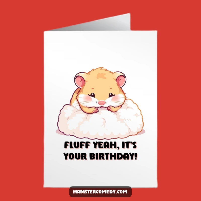 Free Printable Birthday Card: Funny Hamster Digging Design, Hilarious Downloadable Gift