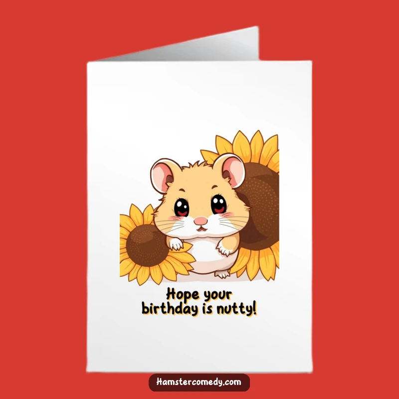 Free Printable Birthday Card: Shy Hamster Peek-a-Boo DIY Gift!