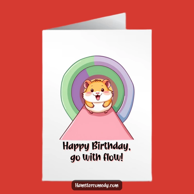 Free Printable Birthday Card: Happy Hamster Slide, Hilarious Downloadable Fun