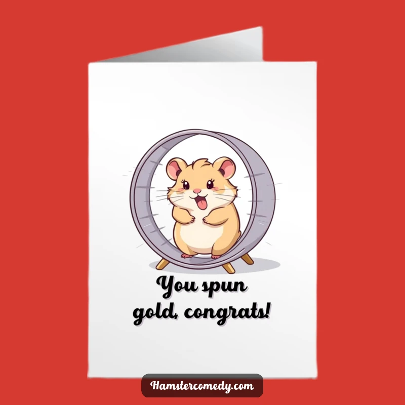Free Printable Hamster Congrats Card: Hilarious Downloadable for Speedy Success
