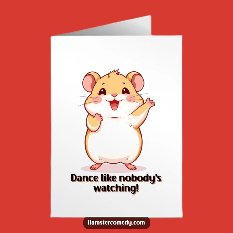 Free Printable Hamster Dance Congrats Card - Celebratory Downloadable