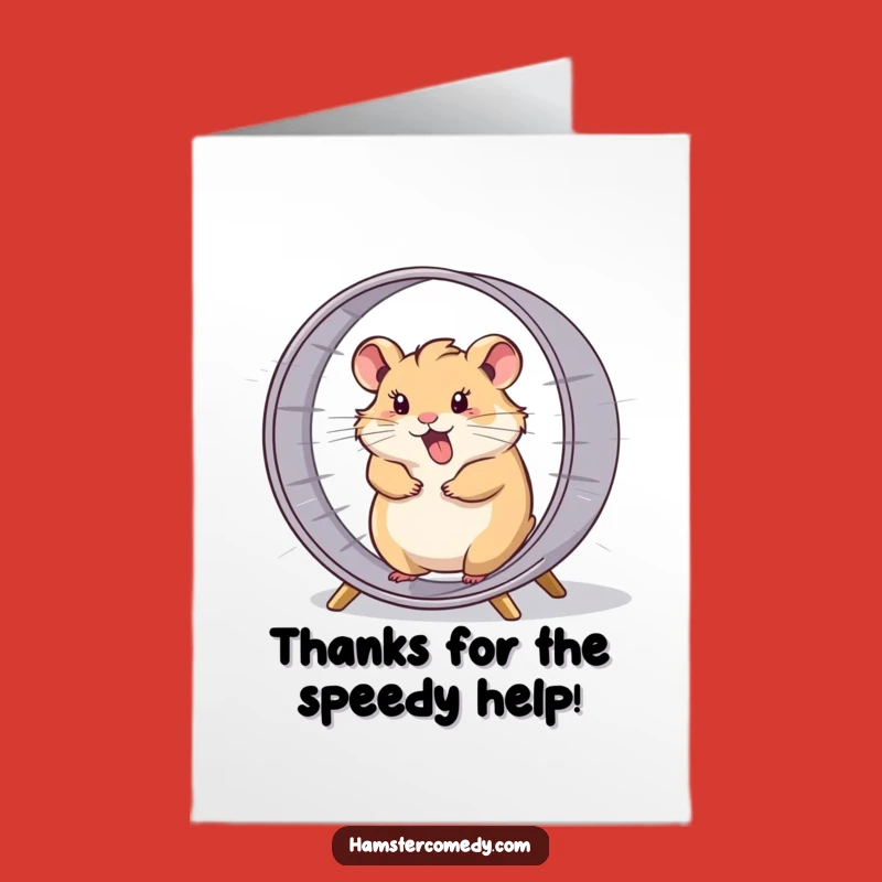 Free Printable Hamster Thank You Card: Funny Downloadable for All Your Help