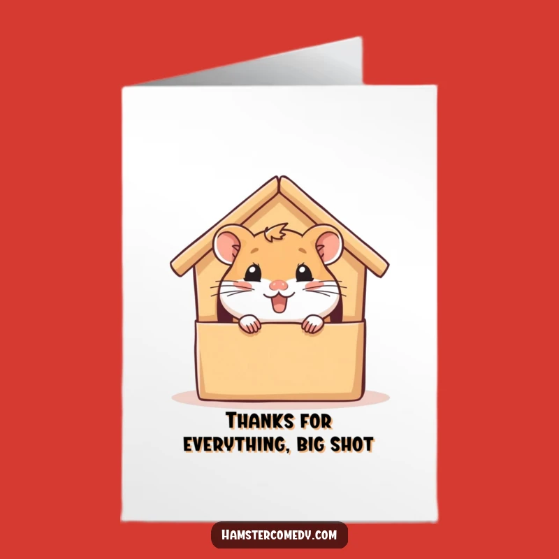 Free Printable Thank You Card: Glee Hamster, Funny Downloadable Gratitude Gift