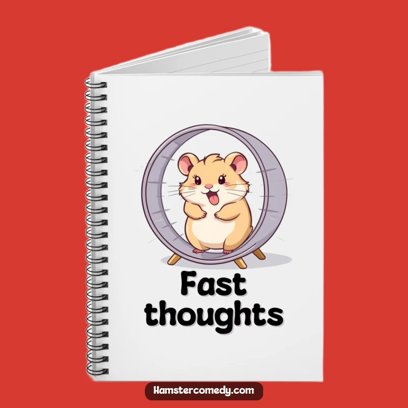 Funny Hamster Wheel Notebook - Jot Down Your Fast-Paced Ideas!