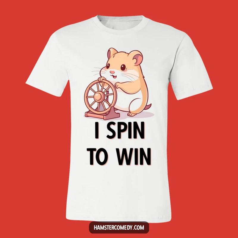 Funny Hamster Pushing Wheel T-Shirt: Unleash Your Inner Athlete with Humor