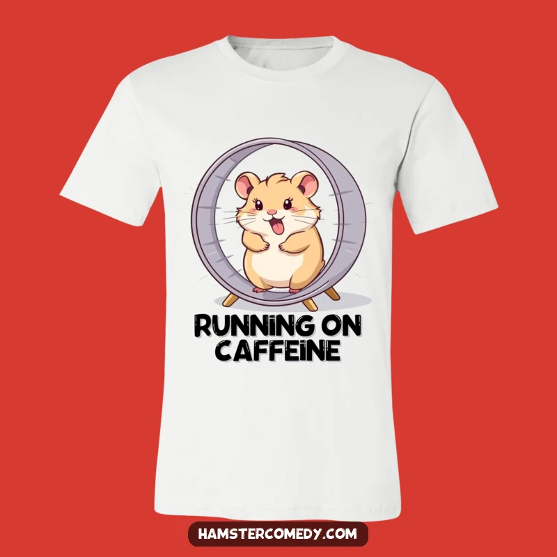 Funny Hamster Wheel T-Shirt - Go Fast with Hilarious Energy!