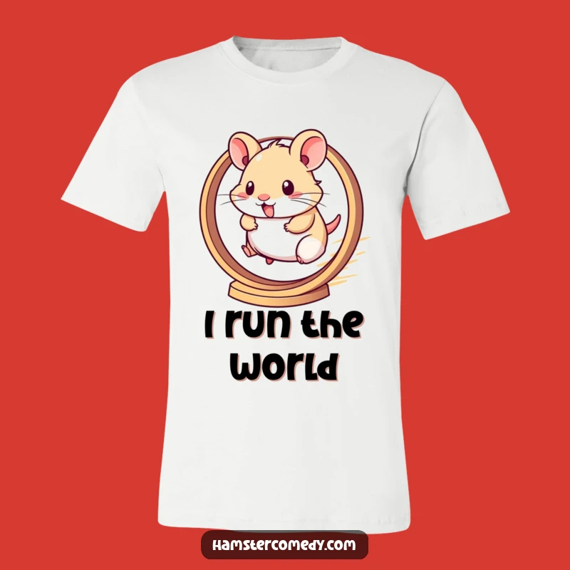 Funny Kawaii Hamster Runner T-Shirt - Comical Pet Lover Apparel