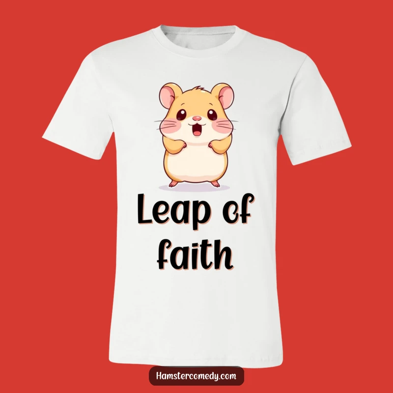 Funny Kawaii Hamster T-Shirt - Cute Surprised Hamster Tee, Ideal Funny Gift for Hamster Lovers