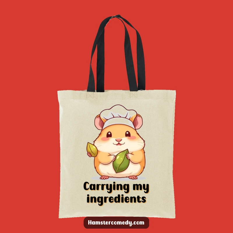 Funny Kawaii Hamster Chef Tote Bag - Spacious & Hilarious Kitchen Accessory