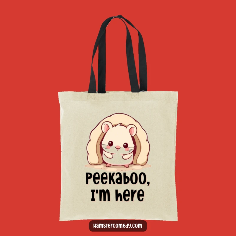 Funny Kawaii Hamster Tote Bag: Cute Burrow Design, Spacious & Humorous Gift