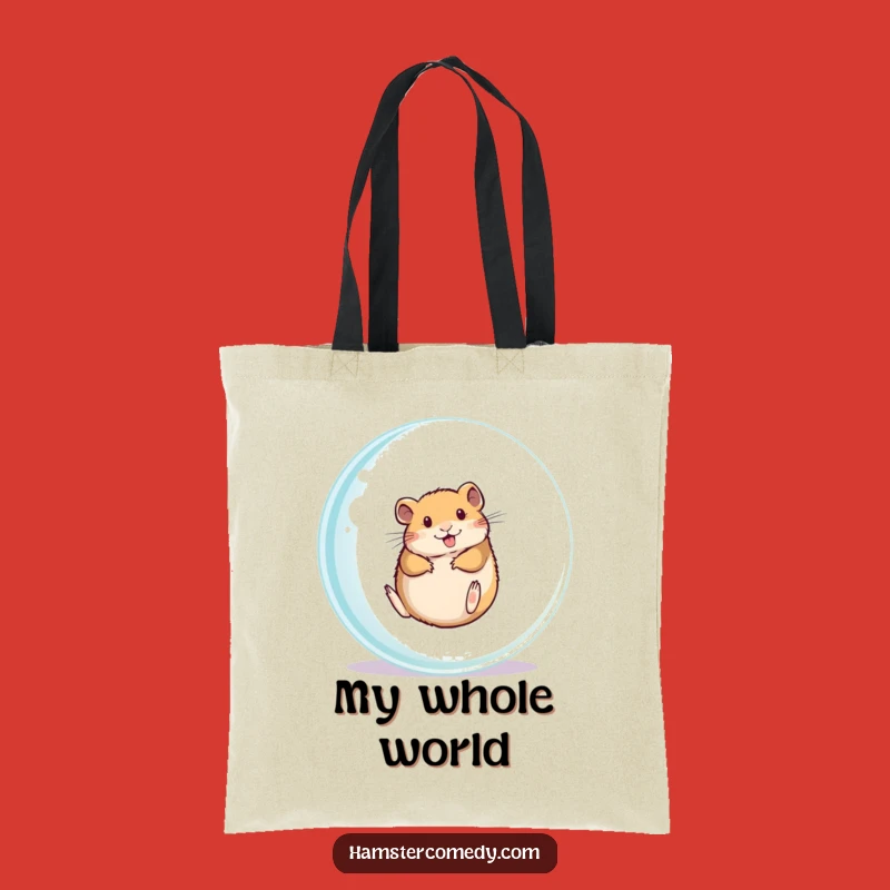 Funny Hamster Tote Bag: Carry the Fun, Rolling Hamster Funny Gift Bag